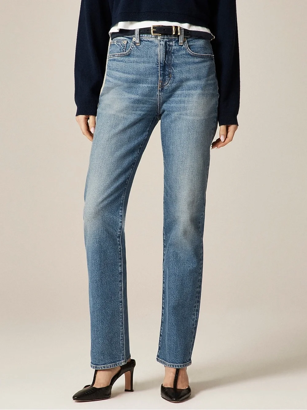 J.CREW Nipped straight jean in stretch Size 28